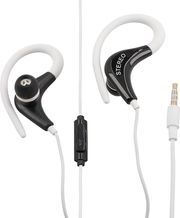 lamtech sport mobile earphones with mic white lam020229 photo