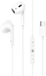 lamtech type c mobile earphones with microphone white lam020939 photo