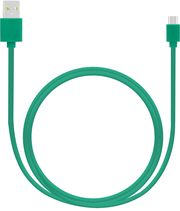 lamtech datacable micro usb 1m green lam445189 photo