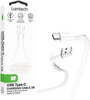 lamtech datacable type c 2m white lam446841 photo