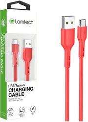 lamtech datacable type c 1m red lam446810 photo