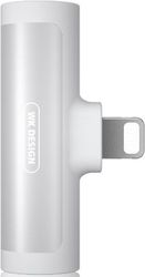 adaptor 2in1 lightning to 2xfemale lightning wk wdc 094i white photo