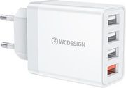 charger wk 33w usbx4 qc30 white wp u125 photo