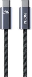charging cable wk 240w type c type c black 1m wdc 23 photo