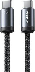 charging cable wk 65w type c type c black 1m wdc 35 3a photo