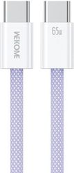 charging cable wk 65w type c type c purple 1m wdc 21 photo