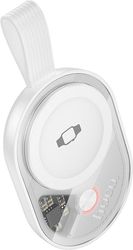 hoco cw60 magnetic charging dock apple watch series white photo
