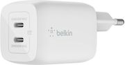 belkin wall charger 65w 2x usb c gan z pps whit photo