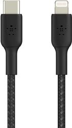 belkin caa004bt1mbk braided usb c to lightning cable 30w 1m black photo