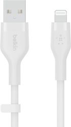 belkin caa008bt2mwh boost charge usb a lightning silicon cable 20m white photo