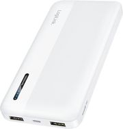 logilink mobile power bank lipo 10000mah usb c in out white photo