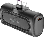 logilink mobile power bank lipo 5000mah built in usb c plug black photo