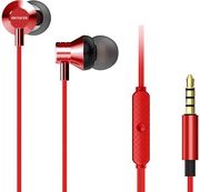 aiwa stereo 35mm in ear with remote and mic red estm 50rd photo