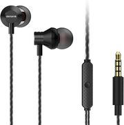 aiwa stereo 35mm in ear with remote and mic black estm 50bk photo