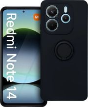 silicone ring case for xiaomi redmi note 14 5g black photo
