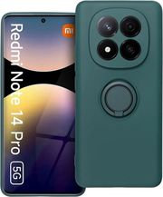 silicone ring case for xiaomi redmi note 14 pro 5g green photo