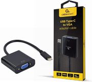 cablexpert usb type c to vga adapter cable 15cm black retail pack a cm vgaf 01 photo