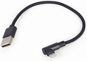 cablexpert angled 8 pin usb charging data cable 02m black cc usb2 amlml 02m photo