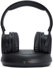 aiwa wireless stereo tv rf headphone system black whf 930d photo