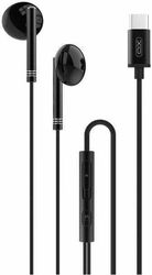 xo ep29 ensyrmata stereofonika akoystika me mikrofono kai bysma usb c se mayro xroma photo