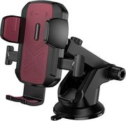 lamtech multi angle clamping car holder for smartphones up to 7 black red lam980558 photo