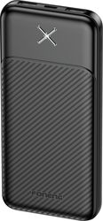 power bank foneng px109 10w 10000mah with 2 usb a ports black photo