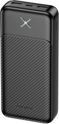 power bank foneng px110 10w 20000mah with 2 usb a ports black photo