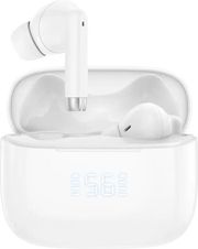 true wireless bluetooth earphones foneng bl159 with digital display white photo true wireless bluetooth earphones foneng bl159 with digital display white photo
