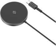 wireless charger magnetic mini foneng w03 15w with stand cable 1m black photo