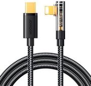 joyroom s c lightning angle 20w 12m usb to usb c lightning cable s cl020a6 black photo joyroom s c lightning angle 20w 12m usb to usb c lightning cable s cl020a6 black photo