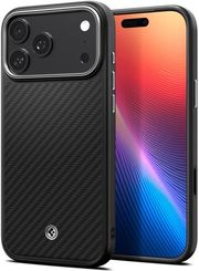 spigen enzo aramid t black silver for iphone 17 pro photo