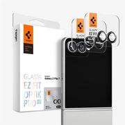 spigen glass tr ez fit optik pro hd 2 pack black for samsung galaxy z flip7 photo
