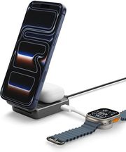 spigen essential magsafe 2 in 1 c wireless charger ef302moq black photo