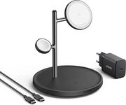 anker maggo 3 in 1 wireless charging stand black 15w photo