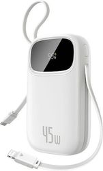 powerbank baseus enerfill fc31 qpow 3 10000mah 45w qc pd white e0028c01 photo