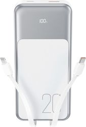 powerbank xo design pr249 20000mah 225w qc pd white photo