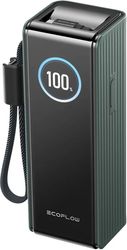 ecoflow rapid power bank green 25000mah 170w 100w built in and retractable cables photo