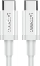 ugreen type c to type c cable us264 60w 3a 05m white photo
