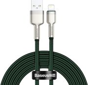 baseus cafule metal series 18w 24a usb a to lightning cable 2m green photo