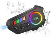 xo be56 helmet headset with led lighting photo