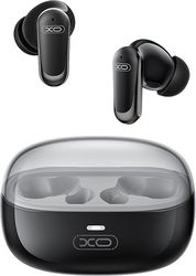 xo g42 golden bud exquisite dual mic anc enc tws earbuds black color photo