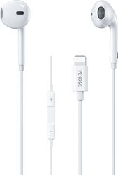 earphone lightning wk yb09 plug play white photo
