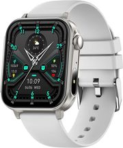 colmi smartwatch p80 183 ips with heart rate silver silicone strap photo