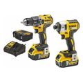 set drapanokatsabido palmiko katsabidi dewalt 18v li ion 2x 5ah brushless t stack dck268p2t extra photo 1