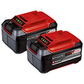 set 2 mpatarion einhell pcx li ion 18v 2x 52ah gia ti seira power x change 4511526 extra photo 2