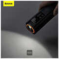 baseus super mini inflator pump portable led black extra photo 2