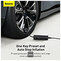 baseus super mini inflator pump portable led black extra photo 3