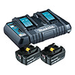 battery set makita 18v li ion 2x batteries 6ah diplos taxyfortistis 199484 8 photo