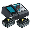 battery set makita 18v li ion 2x batteries 6ah bl1860 taxyfortistis dc18rc 199480 6 photo