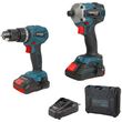 set drapanokatsabido kroystiko compact brushless 20v palmiko katsabidi 2x4ah bormann pro bbp5003 photo